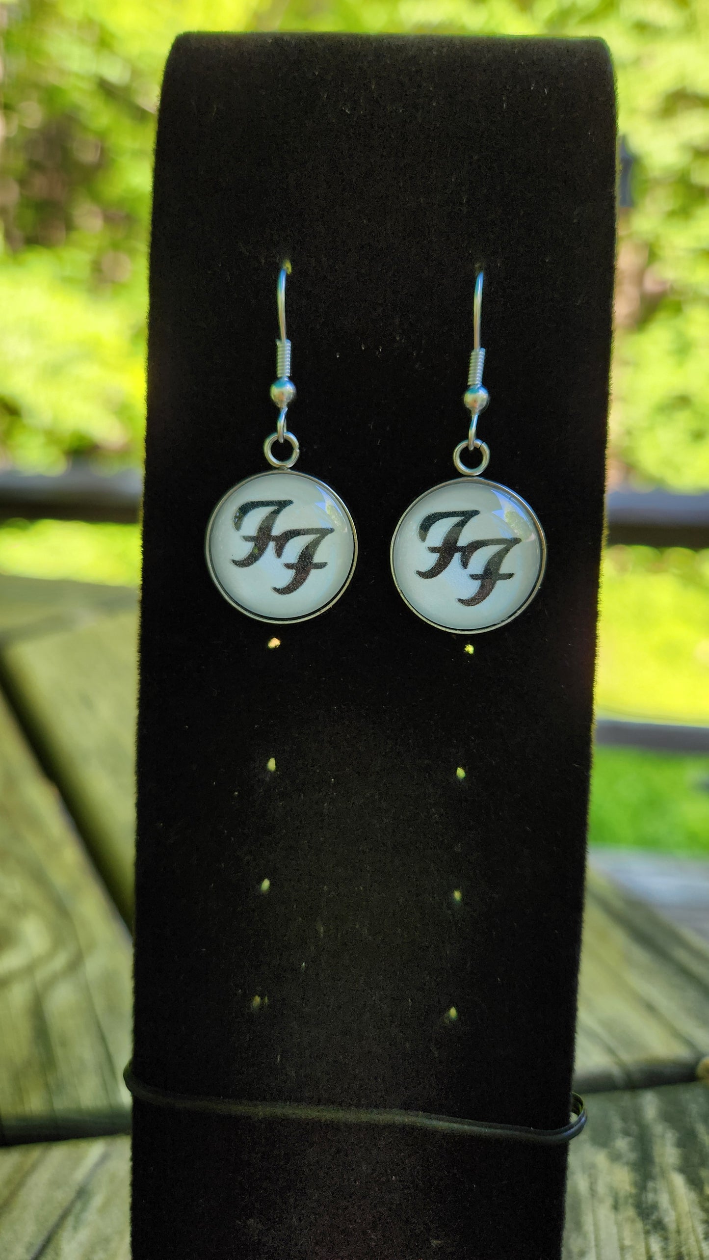 Earrings: Dave or FF logo