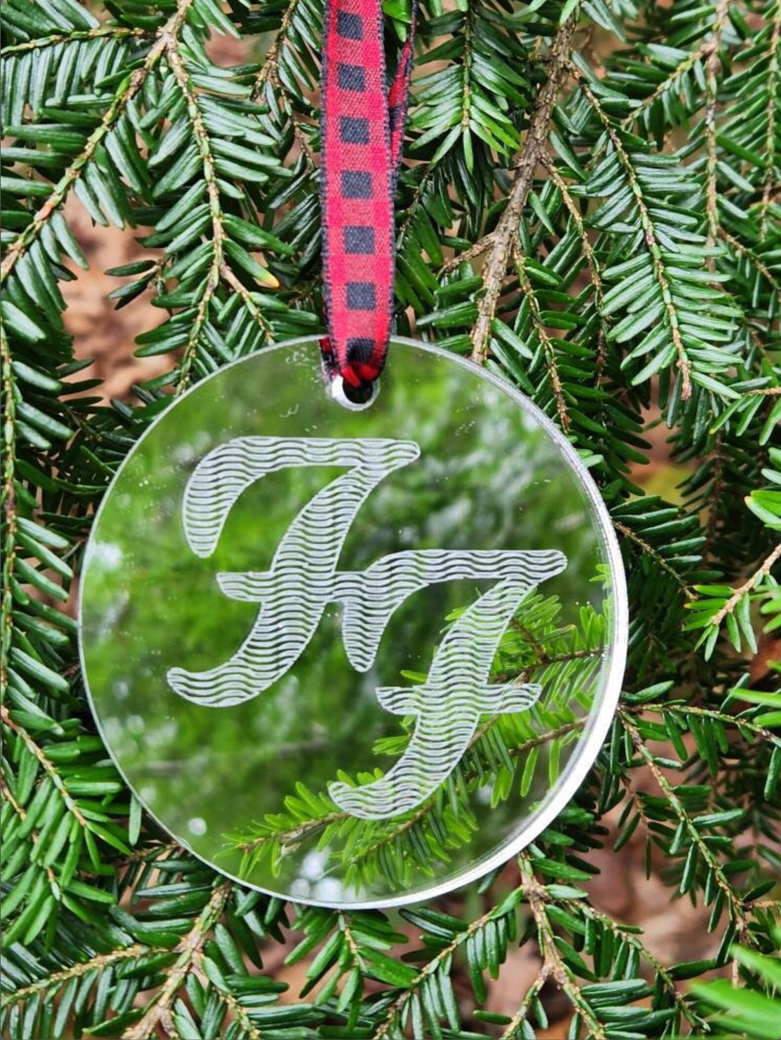 *Ornament - FF Logo Engraved Mirrored Ornament