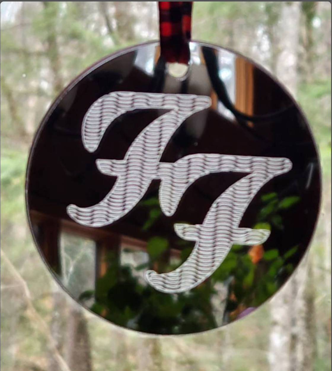 *Ornament - FF Logo Engraved Mirrored Ornament