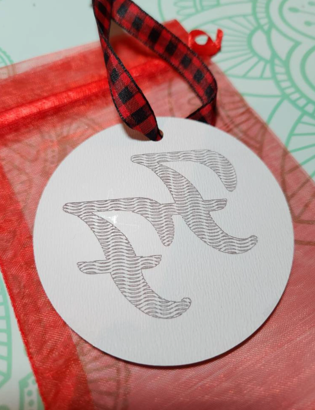 *Ornament - FF Logo Engraved Mirrored Ornament