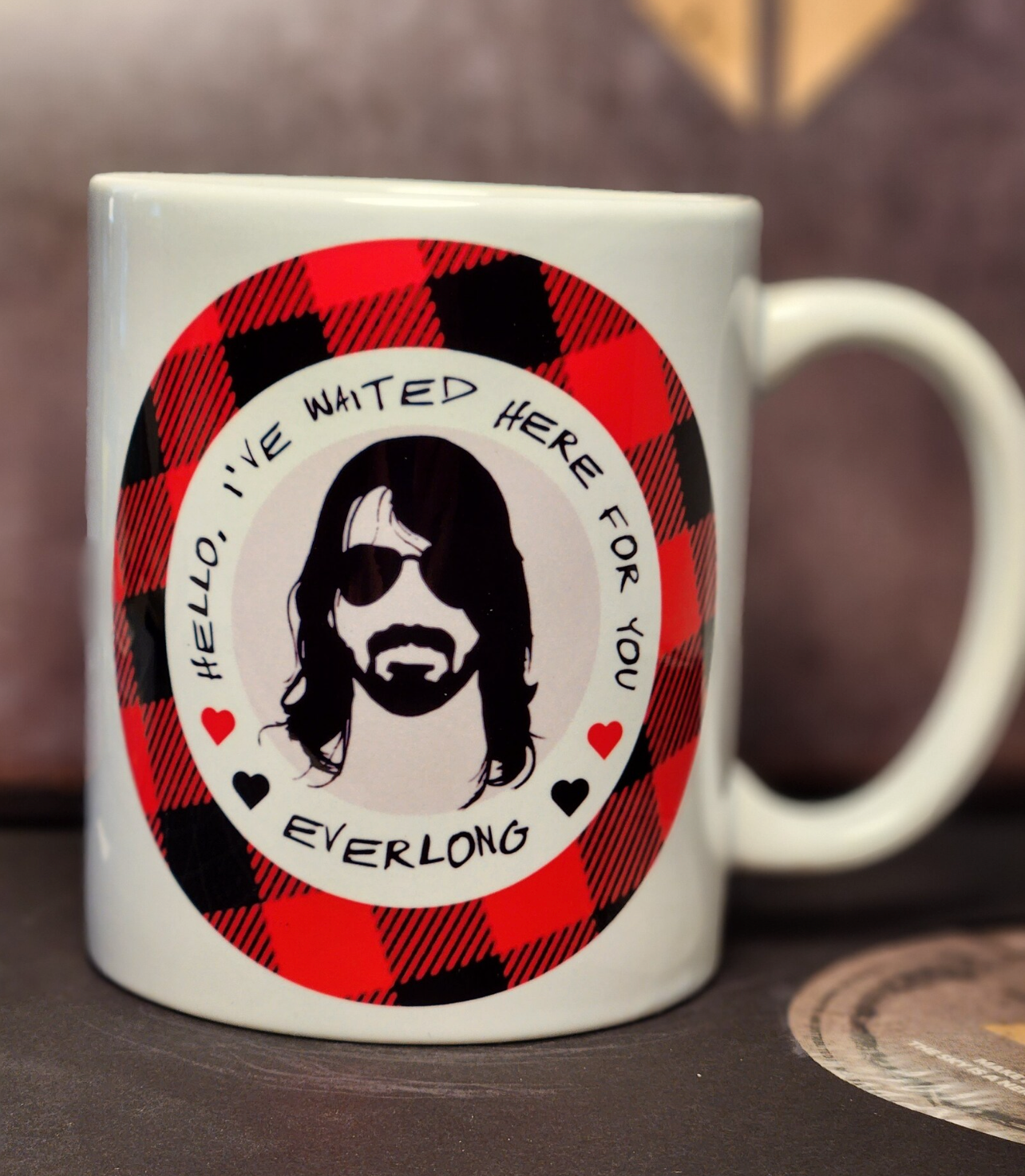 Mug - FF - Dave Grohl - Everlong and Times Like These lyrics - double sided