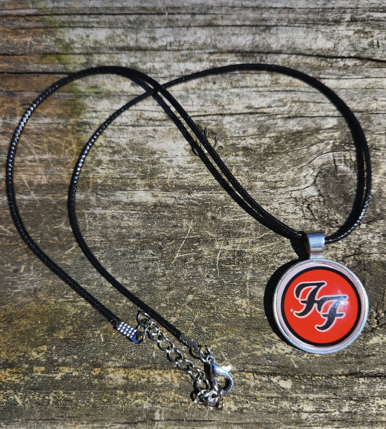 Necklace or Keychain - Red and Black FF