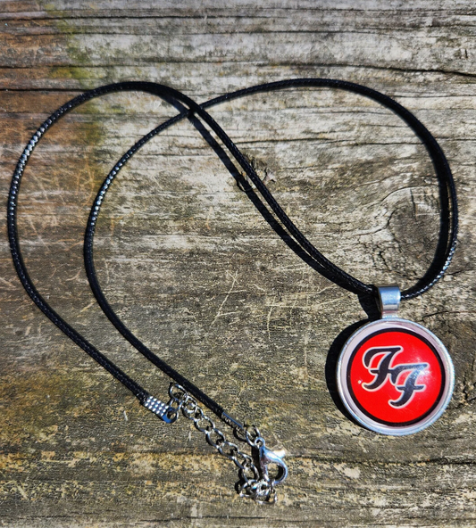 Necklace or Keychain - Red and Black FF