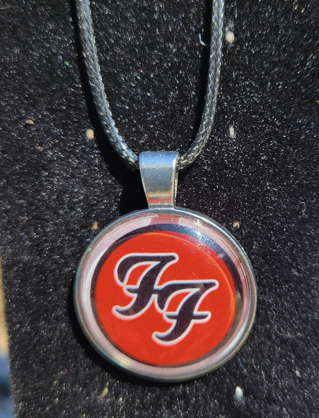 Necklace or Keychain - Red and Black FF