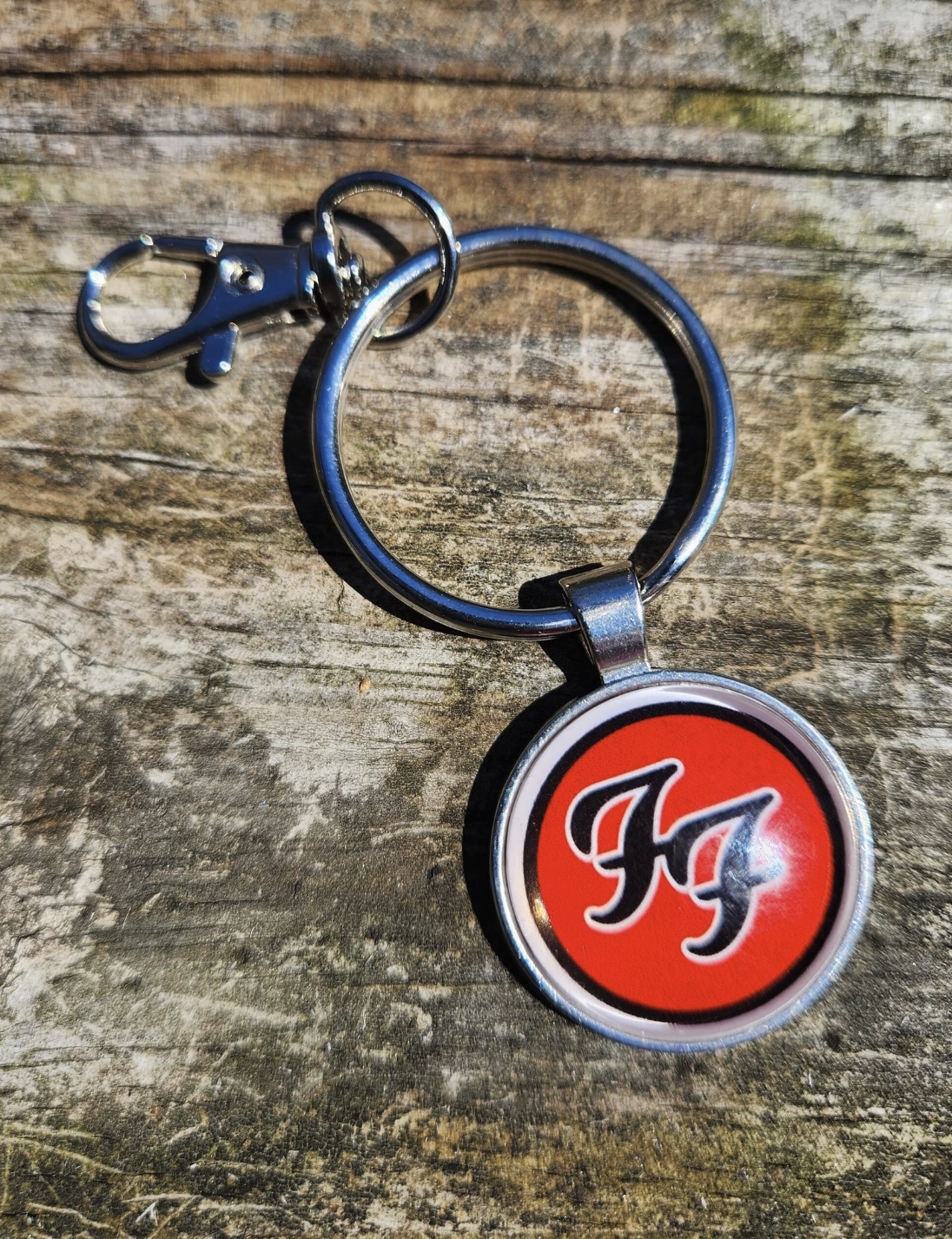 Necklace or Keychain - Red and Black FF