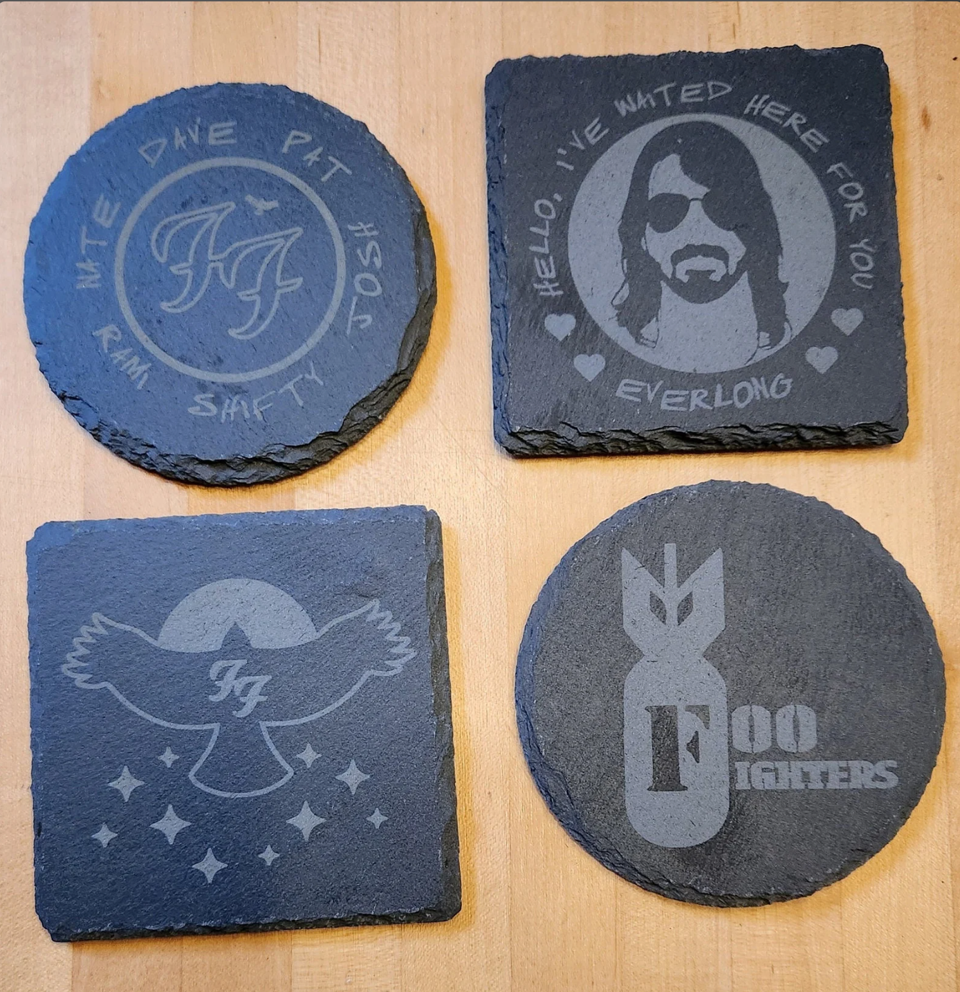 Coasters - Foo Fan Art Slate coasters set of 4