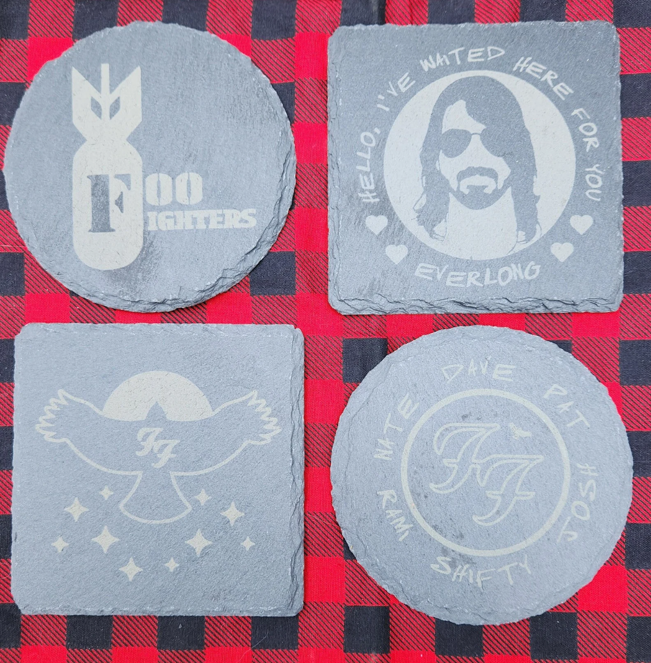 Coasters - Foo Fan Art Slate coasters set of 4